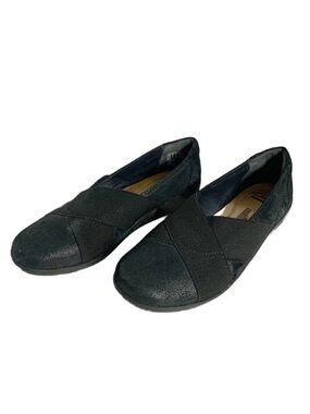 Clarks Collection Soft Cushion Slip On Comfort Shoes Textile Upper Rubber Sole